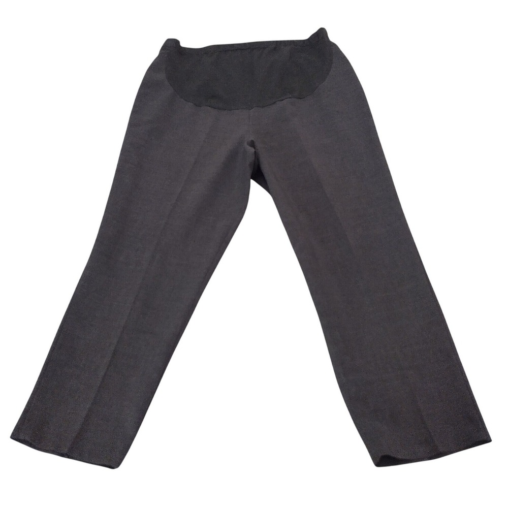 Colleen Conrad Lifestyle Maternity Dress Pants Charcoal Grey Womens XL Stretch